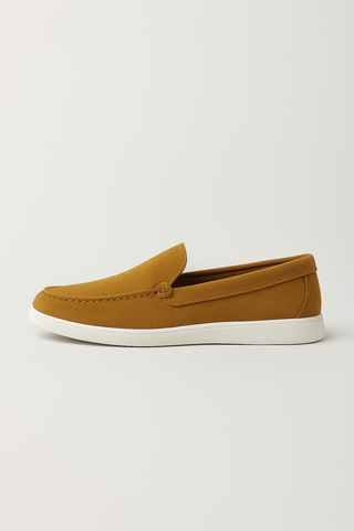 Mustard Suede Loafers Ecowears Store