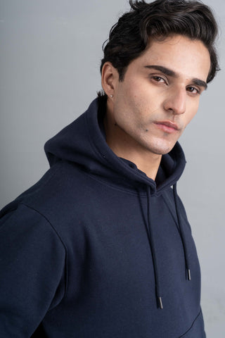 Navy Basic Hoodie Ecowears Store