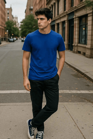 Navy Blue Regular Fit T-Shirt for Comfortable Everyday Wear Ecowear Store Shirt