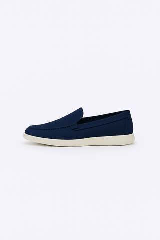Navy Blue Suede Loafers Ecowears Store