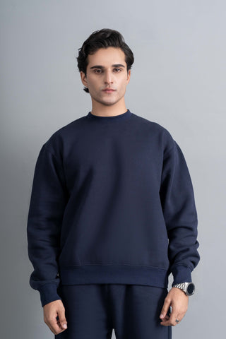 Navy Crew Sweatshirt Ecowears Store
