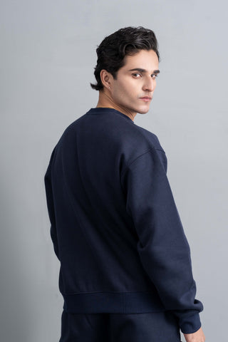 Navy Crew Sweatshirt Ecowears Store