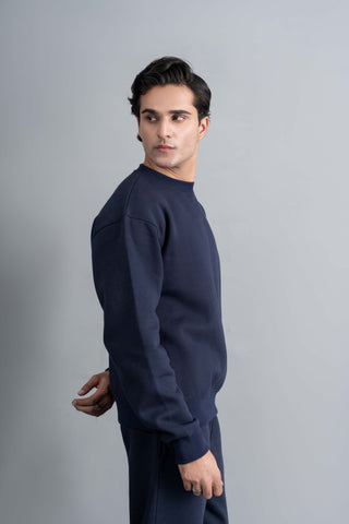 Navy Crew Sweatshirt Ecowears Store
