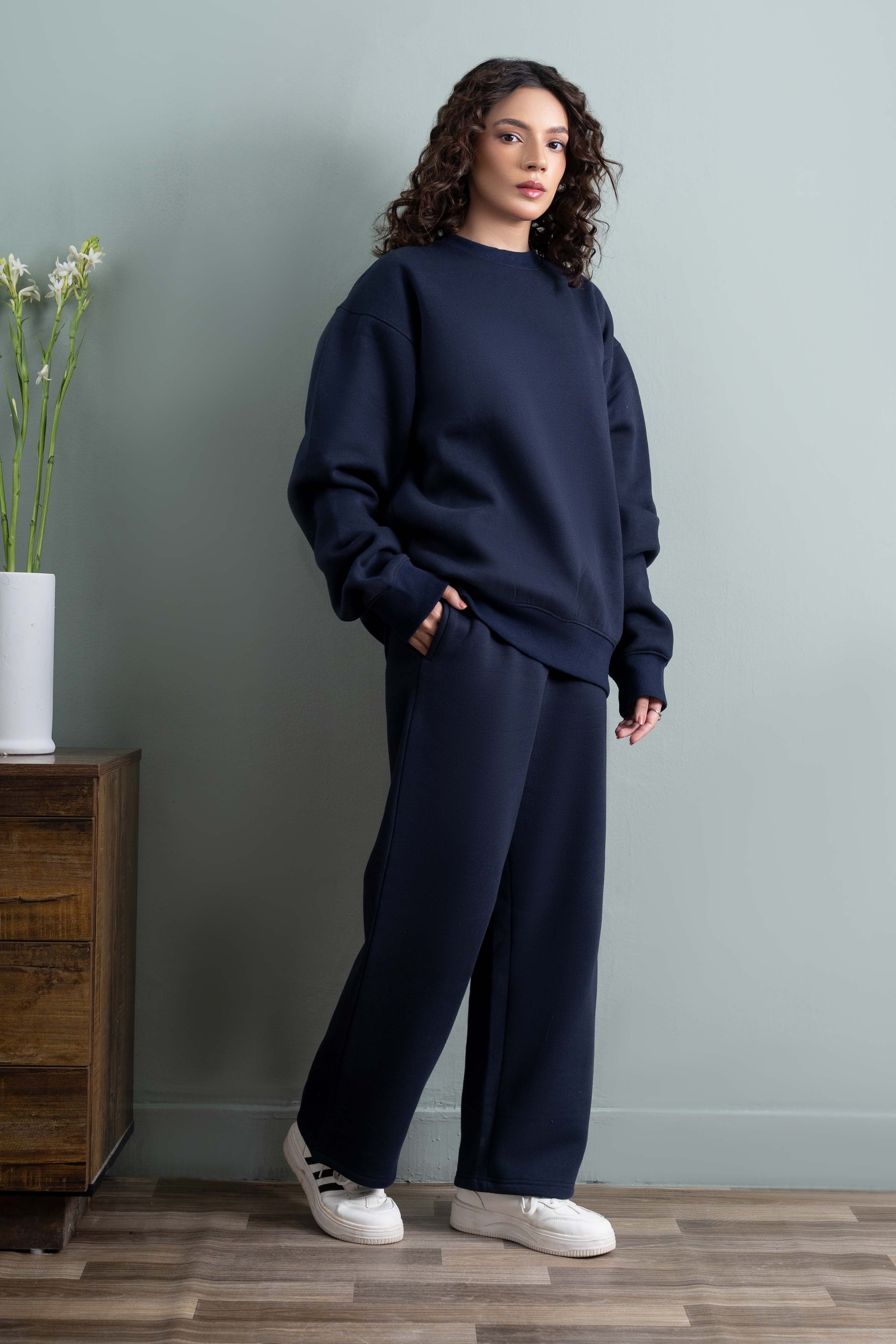 
                          Navy Fleece Set Ecowears Store
                        