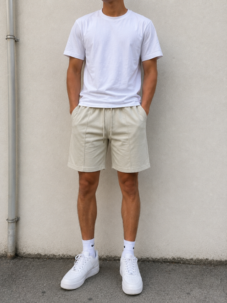 Off White Casual Sweat Shorts Ecowears Store