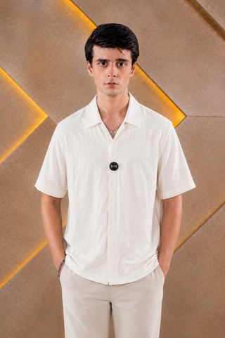 Off-White Short-Sleeve Resort Shirt Ecowears Store