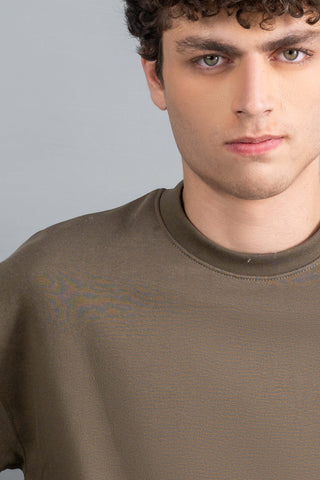 Olive Crewneck Sweatshirt Ecowears Store