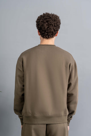 Olive Crewneck Sweatshirt Ecowears Store