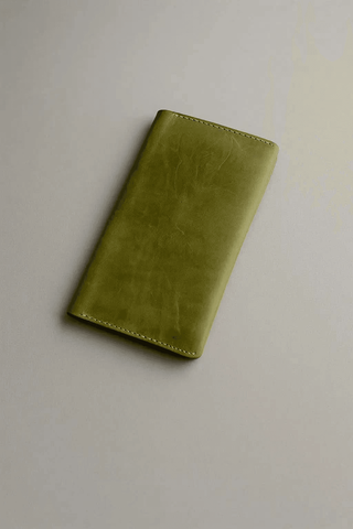 Olive Green Leather Wallet – Bold, Sleek & Functional Ecowear Store
