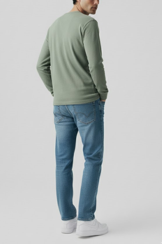 Pale Green Long Sleeve Tee Ecowears Store