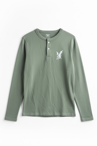 Pale Green Long Sleeve Tee Ecowears Store