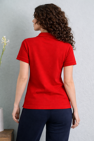Polo with Slim Red Polo Shirt - Stylish and Comfortable Attire Ecowears Store