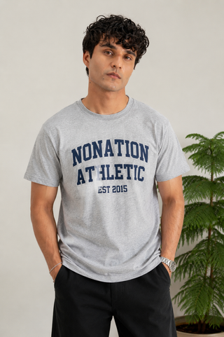 PowderCore Athletic Tee - Heather Gray for Ultimate Performance and Comfort Ecowears Store