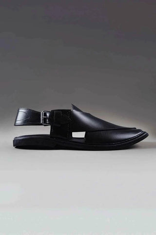 Premium Black Charsadda Chappal with Sleek Modern Ecowears Store