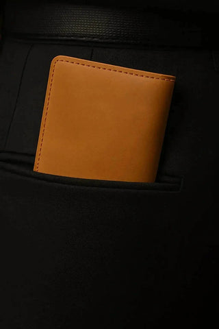 Premium Tan Leather Wallet (Save Extra 400) Ecowears Store