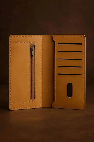 Premium Tan Leather Wallet – Slim, Stylish & Functional Ecowear Store