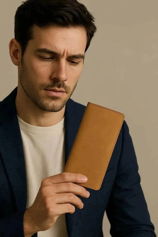 Premium Tan Leather Wallet – Slim, Stylish & Functional Ecowear Store