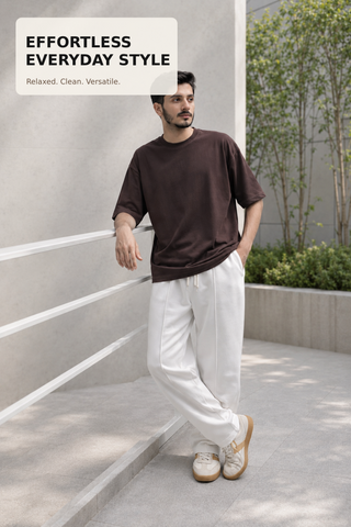 Premium White Relaxed Fit Trouser Ecowears Store