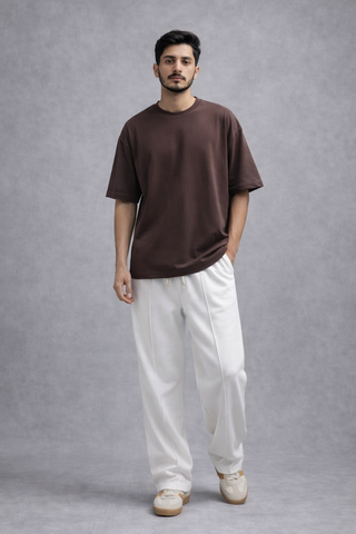 Premium White Relaxed Fit Trouser Ecowears Store
