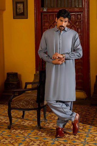 Refined Grey Shalwar Kameez – A Smart and Comfortable Choice for Everyday and Formal Wear Ecowears Store