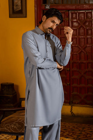 Refined Grey Shalwar Kameez – A Smart and Comfortable Choice for Everyday and Formal Wear Ecowears Store
