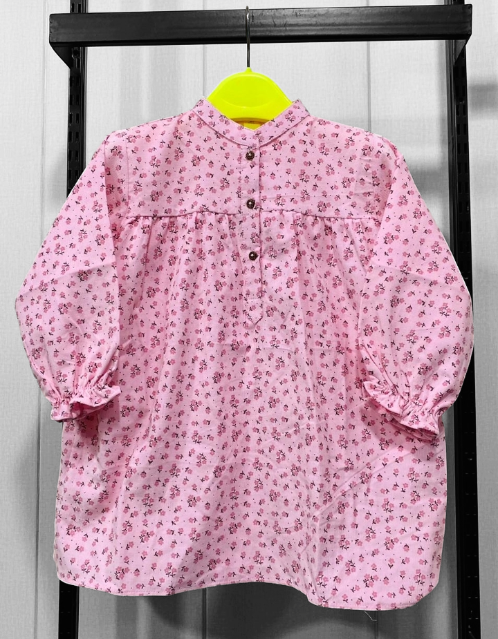Girls Winter Beautiful Floral Print Frock