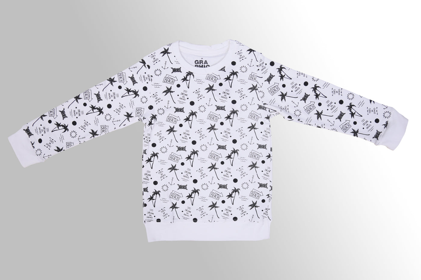 Kid's Sweatshirt ( Black & White)