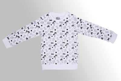 Kid's Sweatshirt ( Black & White)