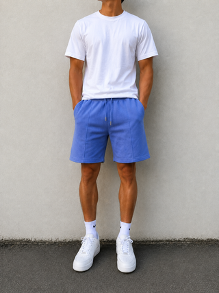 Royal Blue Casual Sweat Shorts Ecowears Store