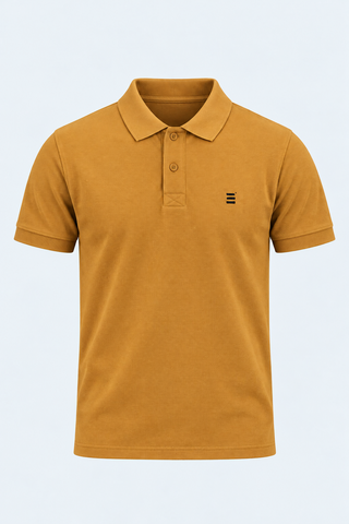 Rust Brown Polo Shirt – Classic Appeal — front studio view