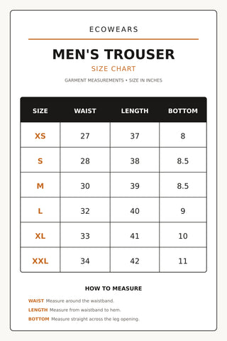 Rust Straight-Fit Trousers Ecowears Store