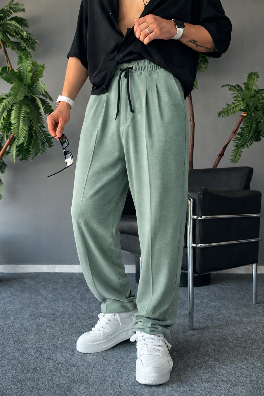 
                          Sage Relax Fit Trouser Ecowears Store
                        