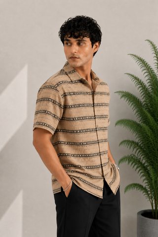 Sandstone Tribal Pattern Resort Shirt Ecowears Store