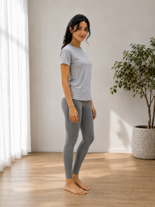 Slate Gray Performance Leggings Ecowears Store