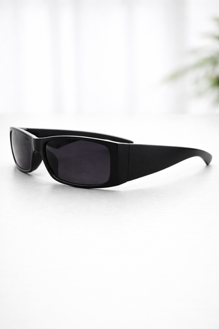 Sleek Rectangular Sport Shades – Matte Black Ecowears.pk