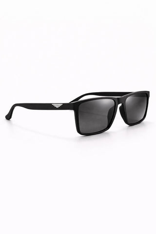 Stealth Matte Wayfarers – Graphic Wing Detail Ecowears.pk