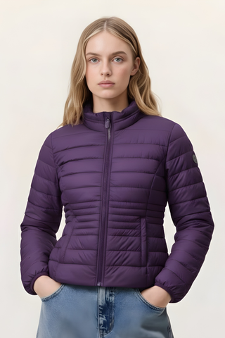 Women’s Lightweight Puffer Jacket – Deep Purple Ecowears Store