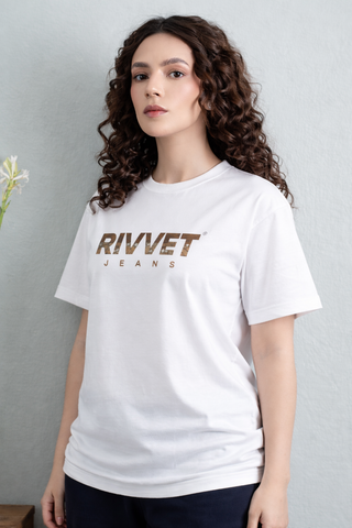 Women's White Cotton Crew-Neck T-Shirt Ecowears.pk Women's T-Shirts