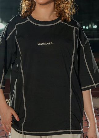 Ecowears Black Performance Stitch Tee Ecowears Store