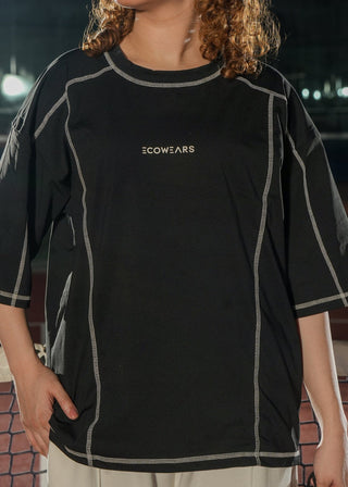 Ecowears Black Performance Stitch Tee Ecowears Store