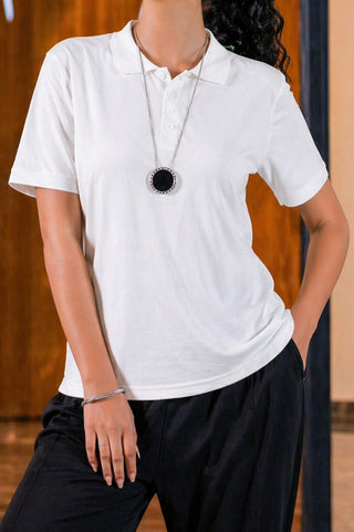 Essential White Polo – Classic Fit Ecowears Store