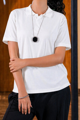 Essential White Polo – Classic Fit Ecowears Store