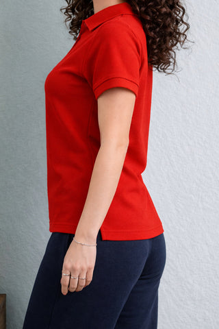 Polo with Slim Red Polo Shirt - Stylish and Comfortable Attire Ecowears Store
