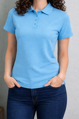 Polo with Slim Sky Blue – Stylish Slim Sky Blue Polo Shirt for Every Occasion Ecowears Store
