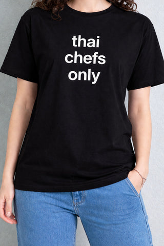 Thai Chefs Only Graphic Tee – Unisex Black T-Shirt Ecowears Store