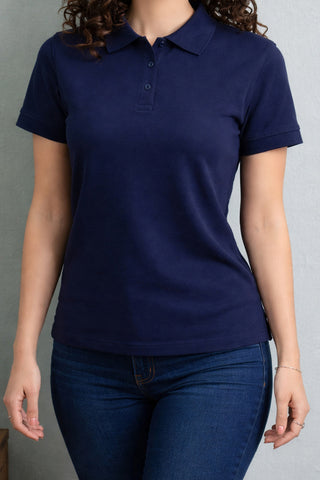 Emerald Polo Slim Dark Blue - Stylish and Comfortable Fit Ecowears Store