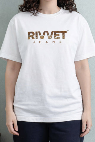 Women's White Cotton Crew-Neck T-Shirt Ecowears.pk