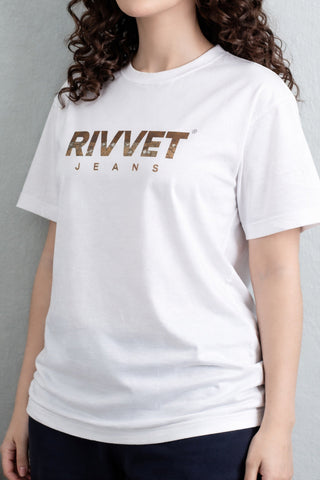 Women's White Cotton Crew-Neck T-Shirt Ecowears.pk