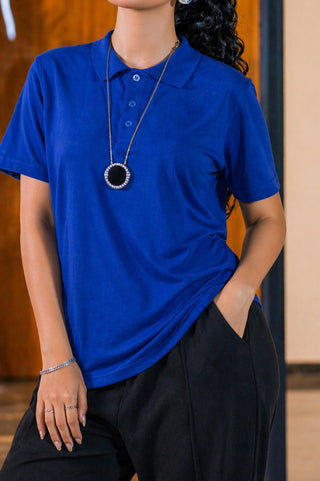 Essential Blue Polo – Classic Fit Ecowears Store