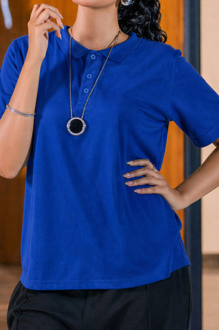 Essential Blue Polo – Classic Fit Ecowears Store